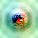 Path-guided feature visualization of mixed3b channel 1
