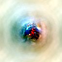 Path-guided feature visualization of mixed3b channel 8
