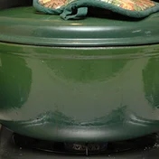 dark green pot