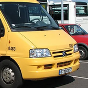 van, head-on